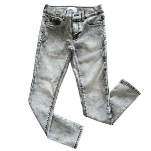 Girls Jordache Black Acid Wash Super Skinny Jeans Size 10 slim